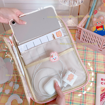 Taška na tabletu a notebook – priesvitné PVC, vodeodolná, anime kreslený vzor, Tengyi Premium