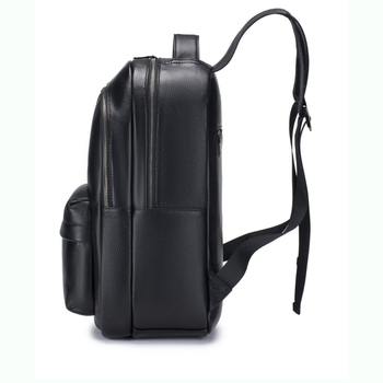 Rucsac din piele naturală, stil urban minimalist, potrivit pentru călătoriile de afaceri, compatibil cu laptopuri, bretele de umăr curvate, Yellow Denim