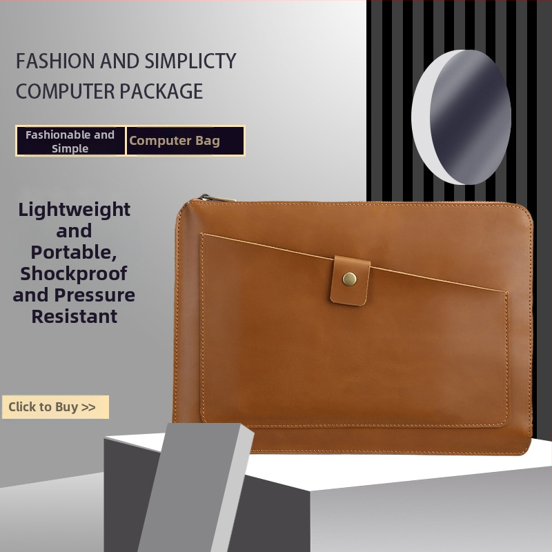 Vidinė nešiojamojo kompiuterio krepšys iš natūralios odos – karvių oda, užtrauktukas, vidinės kišenės kompiuteriui ir dokumentams, retro stilius, modelis s104