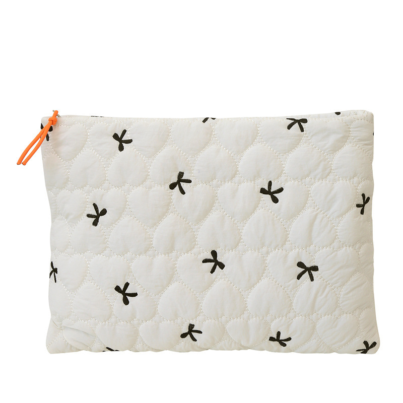 Husă pentru laptop – ultra-ușoară, rezistentă la șocuri, din nylon, model carouri, căptușeală poliester, pentru femei