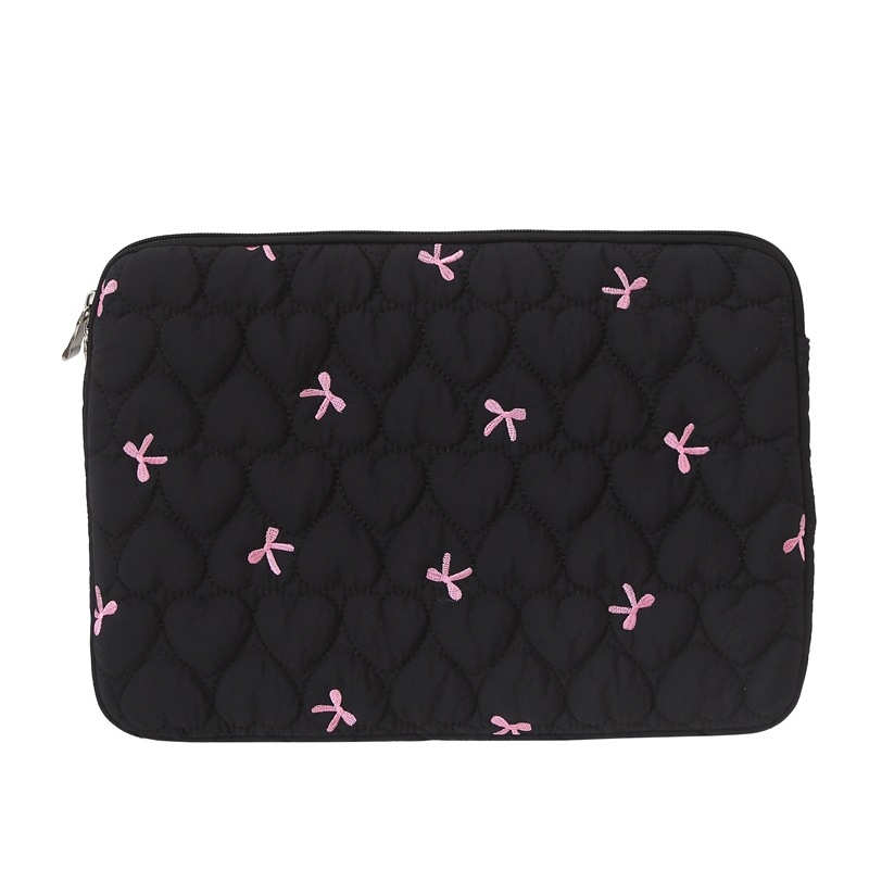 Husă pentru laptop – ultra-ușoară, rezistentă la șocuri, din nylon, model carouri, căptușeală poliester, pentru femei