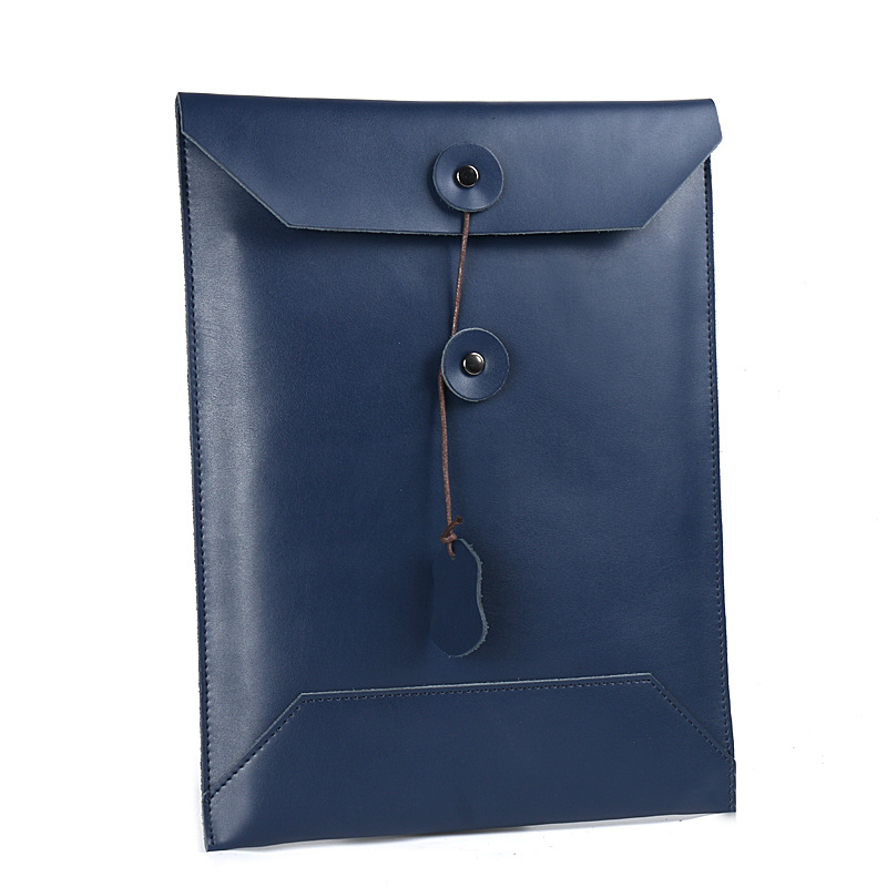 Unisex odinė rankinė nešiojamam kompiuteriui ir planšetiniam kompiuteriui, verslo stilius, modelis 3069, atidarymas juostelėmis, galvijų oda