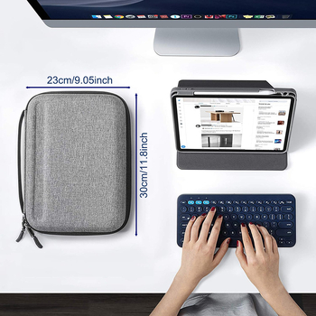 Carcasă protecție pentru iPad Pro, husă EVA dură, rezistentă la cutremure, căptușeală din poliester, lansare vară 2024, Samdo