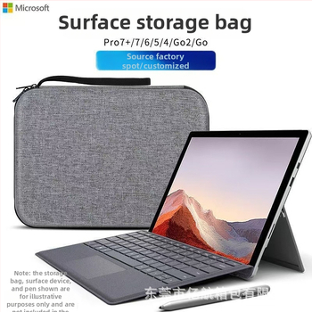 Surface Pro 7 ochranný pevný obal EVA úložná taška (Model 127 • Nosnosť 101 • Šitie • Viacúčelový)