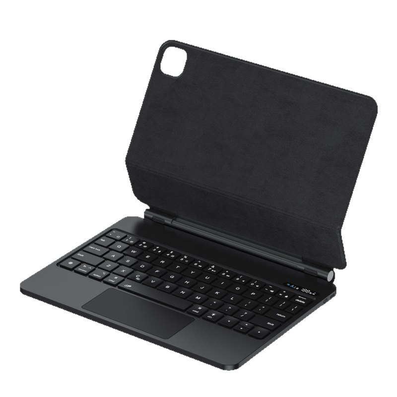 Vezeték nélküli Bluetooth billentyűzet háttérvilágítással érintéses gépeléshez iPad Pro 12,9", Air 4/5/6 és Pro 11-hez, mágneses lebegő dizájn