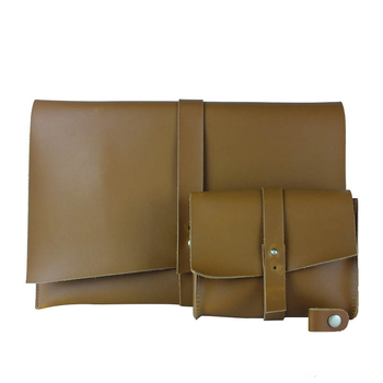 Gledoya S005 Valódi bőr laptop táska belső bélésével, vízálló és kopásálló, uniszex, kompatibilis notebook/tablet