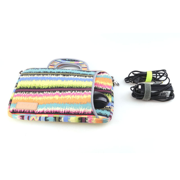 LISEN mados kanvos nešiojamojo kompiuterio krepšys – užtrauktukas, įmontuota kišenė, pamušalas (LS-108) (medžiaga: kanva; uždarymas: užtrauktukas; pamušalas: poliesteris; kišenė: kompiuteriui)