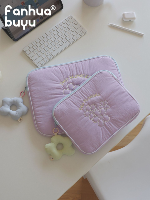 Husă protectoare pentru laptop și tabletă pentru femei, cu model floral, impermeabilă, ultra-ușoară, căptușeală din poliester