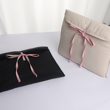 Geantă cu curea funda pentru laptop și tabletă, impermeabilă, ultra-ușoară, cu căptușeală din nailon, stil balet, pentru femei