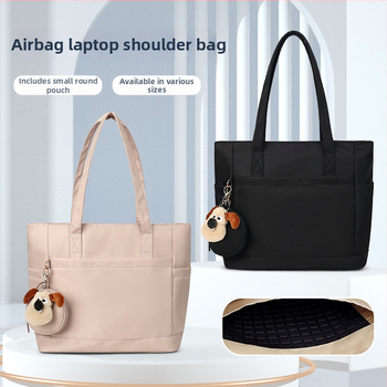 Tote kuprinė nešiojamam kompiuteriui - nailonas, atspari vandeniui ir smūgiams, vidinės kišenės nešiojamam kompiuteriui ir telefonui, užtrauktuko kišenė, poliesterio padas, dviguba pečių juosta