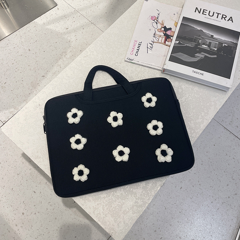 Torba za prijenosno računalo s cvjetnim uzorkom, 14-inčna, zaštitni navlaka protiv udara za 13/16-inčne uređaje i torbica za pohranu za iPad 11-inči, poliesterska