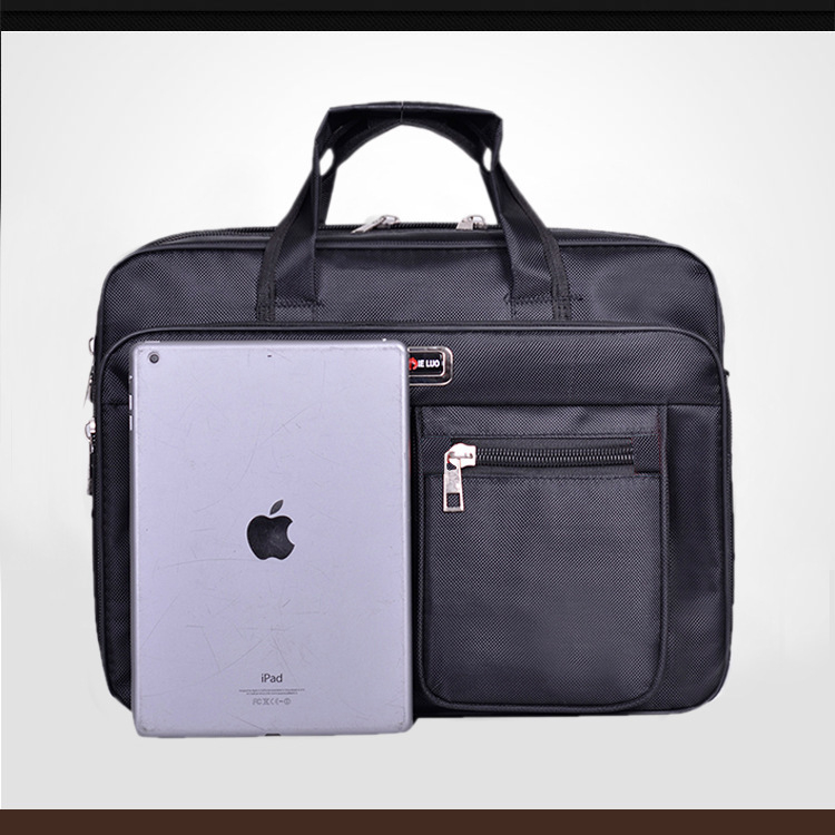 Meijie G078 Geantă pentru laptop din nailon, închidere cu fermoar, buzunare pentru laptop/tabletă/cameră, respirabilă, protecție anti-furt