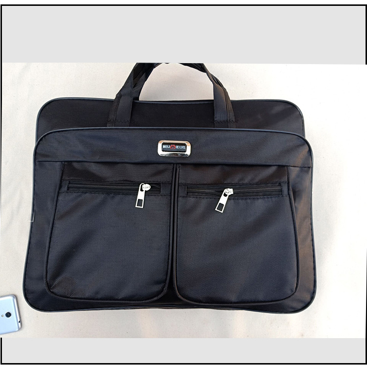 Meijie G078 Geantă pentru laptop din nailon, închidere cu fermoar, buzunare pentru laptop/tabletă/cameră, respirabilă, protecție anti-furt