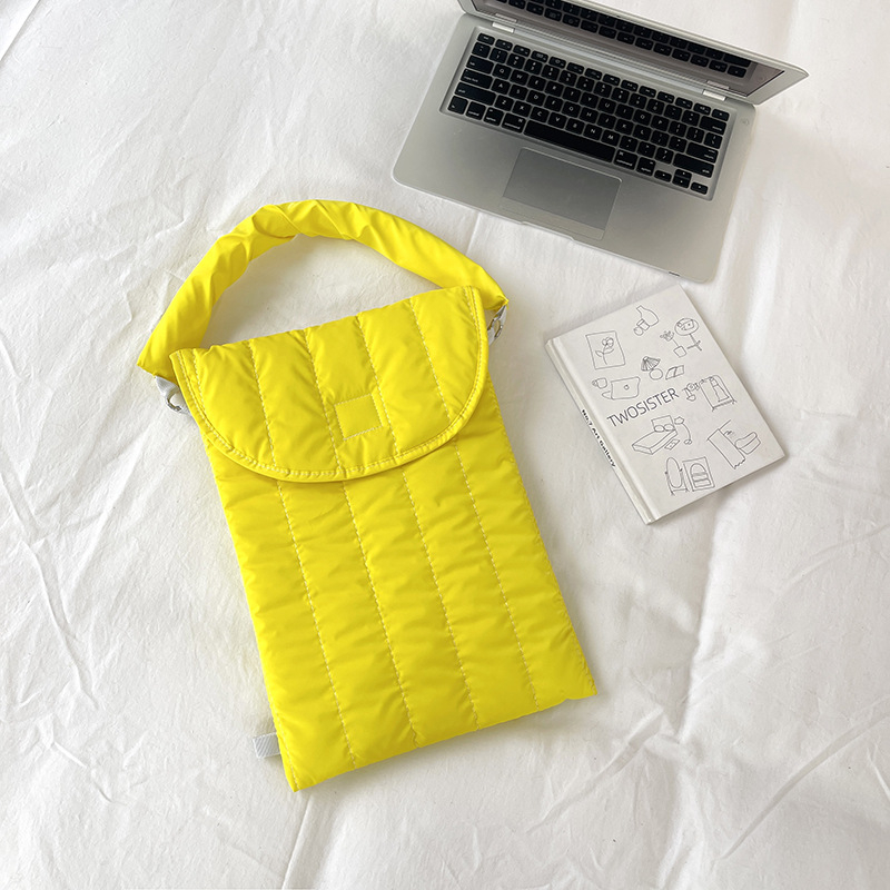 Quiltované ochranné púzdro s vyšívaným vzorom — ultra ľahké, proti krádeži a proti nárazom pre notebook a iPad; vonkajší polyester, vnútorná bavlna