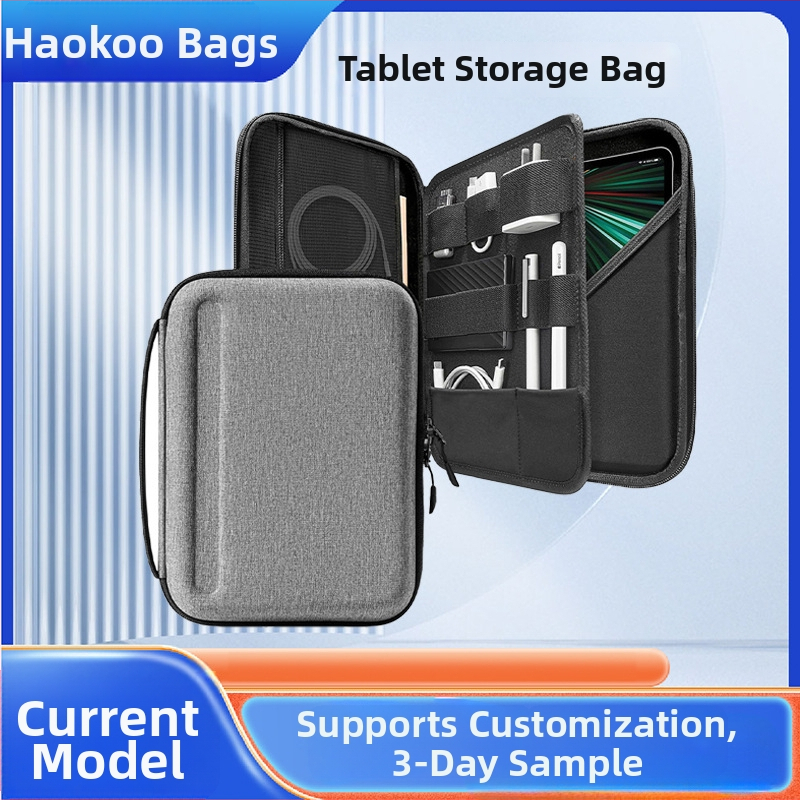 Husă de protecție iPad Pro pentru tabletă — carcasă rigidă EVA, impermeabilă, fermoar, mâner moale