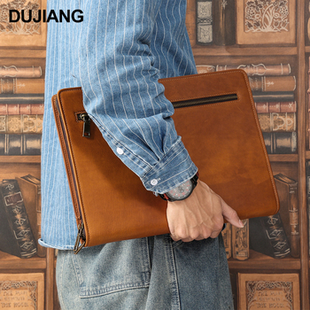 DUJIANG husă iPad din piele naturală – piele de vită de primă calitate, rezistentă la uzură, căptușeală poliester