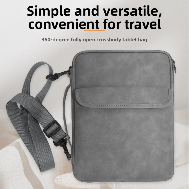 Crossbody taška na tablet - PU materiál, odolná voči opotrebeniu, znižuje zaťaženie, mestský štýl