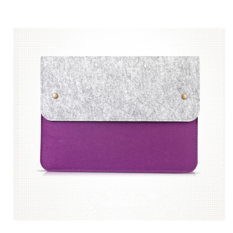 Geantă din fetru pentru notebook și tabletă, cu căptușeală din fibre chimice, închidere cu capac, buzunare interioare pentru calculator și telefon, model geometric