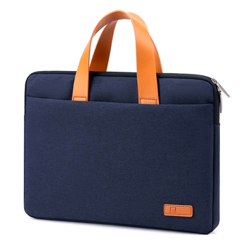 Torba za laptop od Oxford tkanine, unisex, prozračna, vodootporna, otporna na habanje i udarce, podstava od poliestera, jednobojni dizajn, poslovni stil.