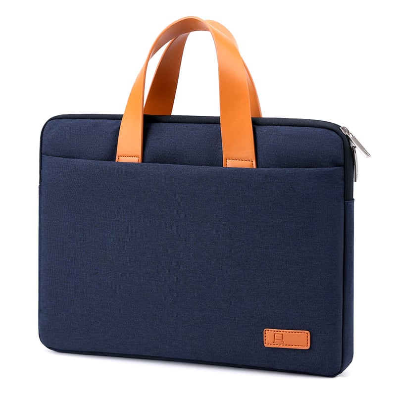 Torba za laptop od Oxford tkanine, unisex, prozračna, vodootporna, otporna na habanje i udarce, podstava od poliestera, jednobojni dizajn, poslovni stil.