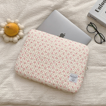 Obal na tablet s dizajnom mašličky, polyester, tenká zamatová podšívka, ľahký a priedušný, štýl voľnočasového cestovania