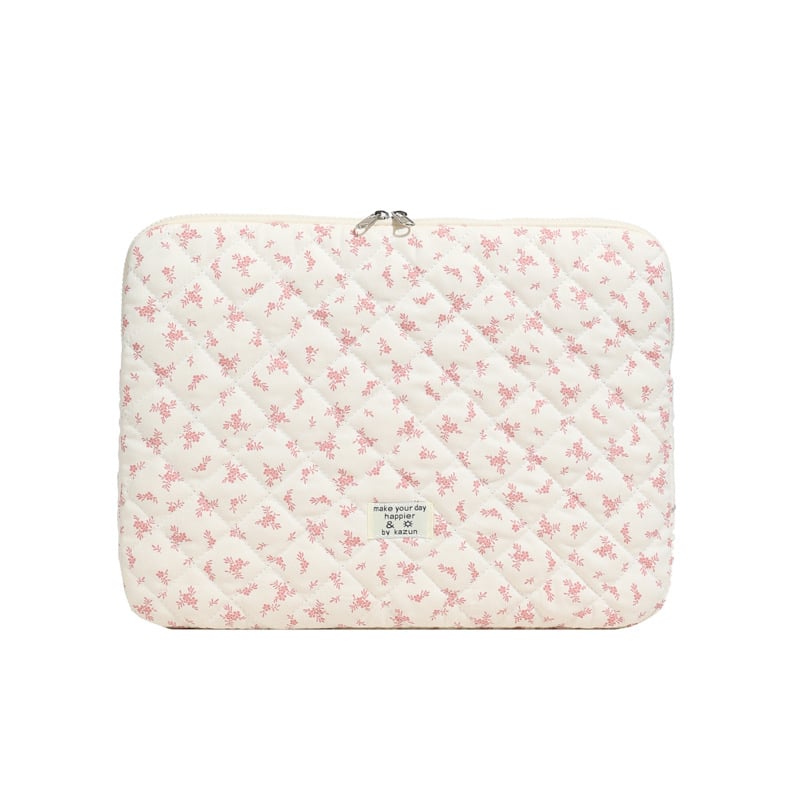 Torba za prijenosno računalo/tablet s floralnim uzorkom, tkanina, poliester podstava, gradska jednostavnost stila, proljeće 2025