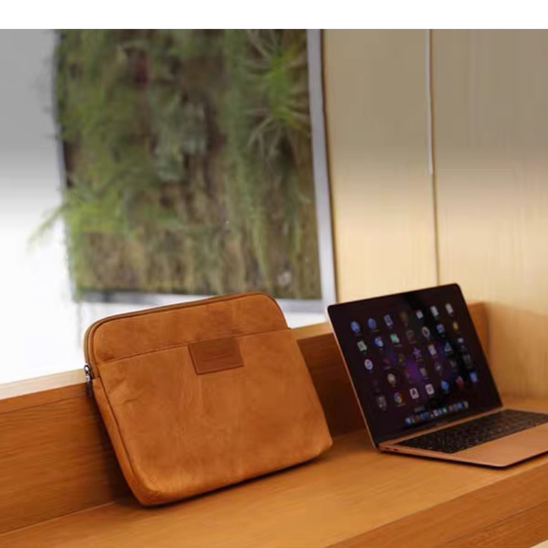 Torba za laptop s PU podstavom, vodootporna, ultra lagana, jednofarbni uzorak, poslovni elit stil, unisex, proljeće 2025