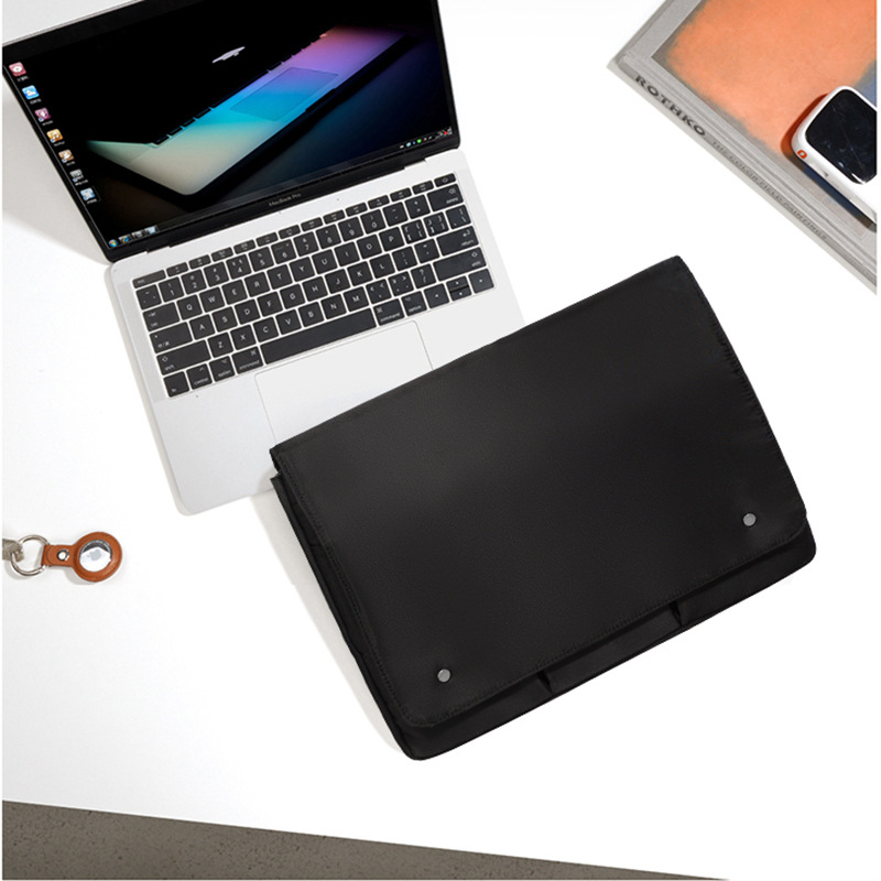 Портативна чанта за таблети и лаптоп с възможност за печат на лого, водоустойчива, ултралека, за 15-инчови устройства, Oxford платно