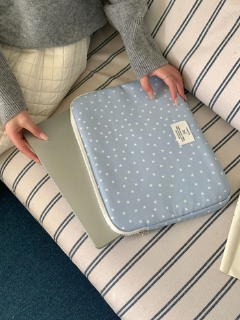 Platnena torba za gradski laptop s unutarnjom pregradom za uređaje 11–13 inča, ulični stil, unisex