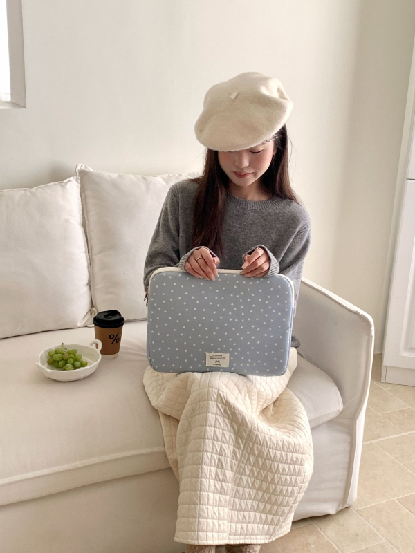 Platnena torba za gradski laptop s unutarnjom pregradom za uređaje 11–13 inča, ulični stil, unisex