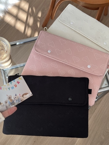 Torba za laptop u obliku srca, INS stil, PU podstava, poliester, jednostavna boja, za žene