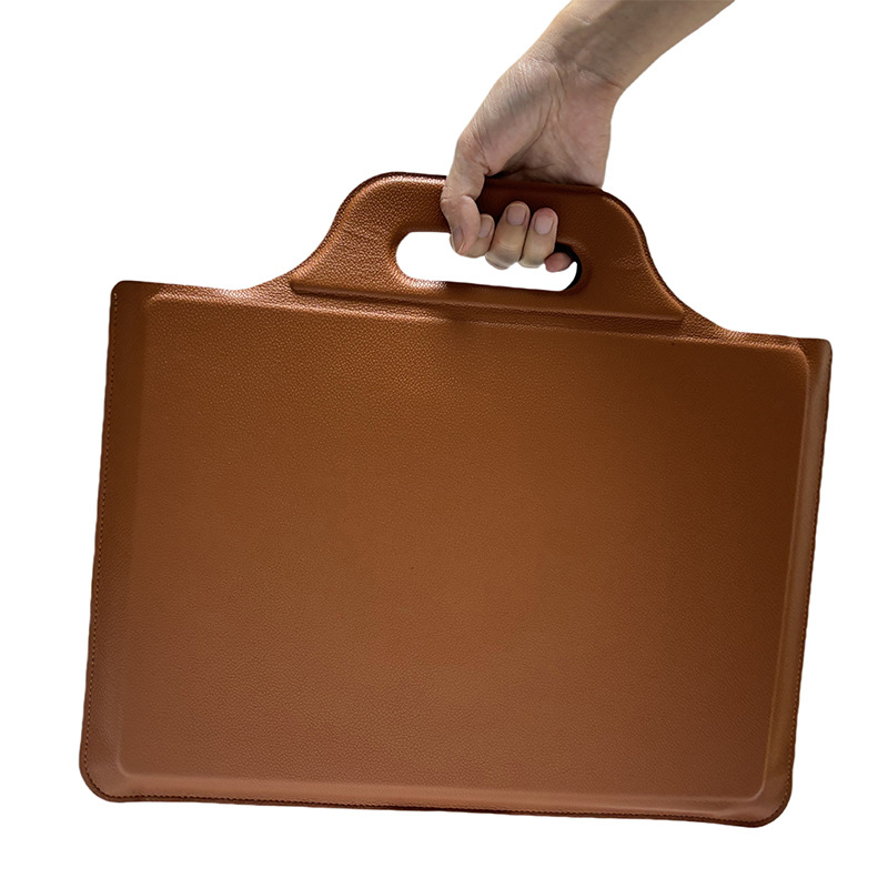 Geantă pentru laptop cu suport, material PU, rezistent la uzură, Vara 2024, brand RJ