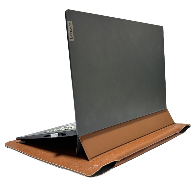 Geantă pentru laptop cu suport, material PU, rezistent la uzură, Vara 2024, brand RJ