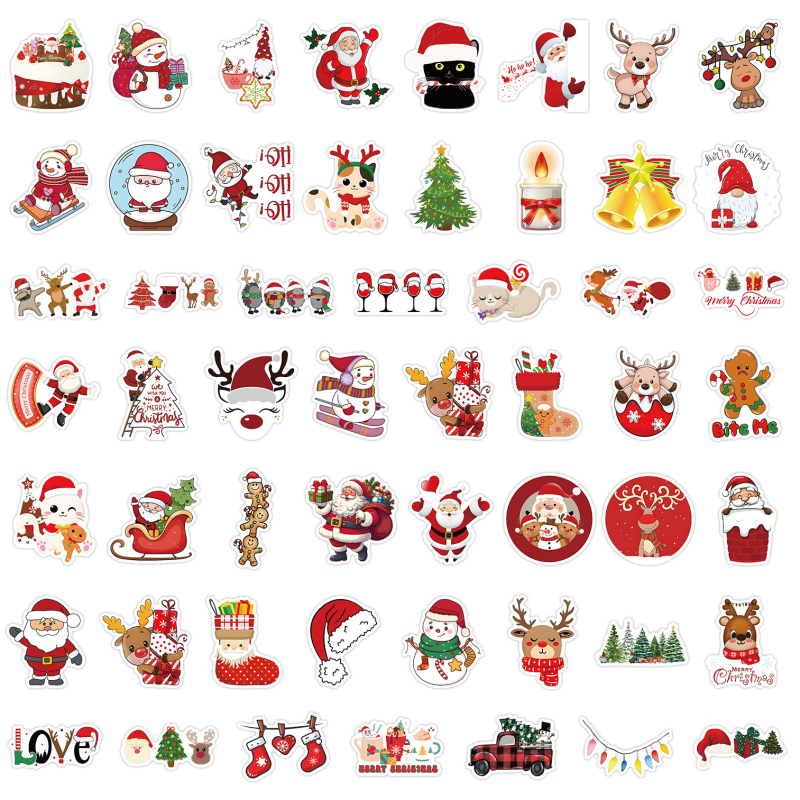 Стикери Miaoxiaowu, карикатурен стил, самозалепващи, печат