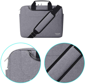 Poslovna torba za prijenosno računalo, vodootporni najlon, zatvarač, podstavljena unutrašnjost, pogodna za notebook/tablet/iPad