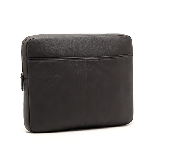 PU bőr táska tabletához és notebookhoz cipzárral, belső bélés, zipzáros zseb és telefon zseb, vízálló és kopásálló, modell HY-2016