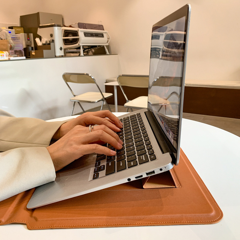 PU kožna torbica za tablet s ugrađenim višefunkcijskim držačem i podstavom, vodootporna, otporna na habanje, protiv krađe, otporna na potrese, navlaka za kišu, stil clutch