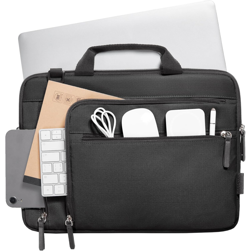 Τσάντα λάπτοπ με πολλαπλά διαμερίσματα, μεγάλη χωρητικότητα, ανθεκτική σε σεισμούς σχεδίαση, Oxford ύφασμα, φερμουάρ