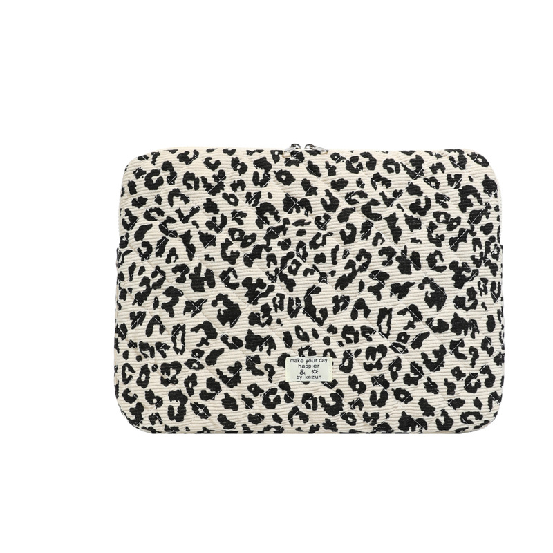 Torbica za laptop s leopard printom, otporan materijal, poliesterova podstava, ulični stil