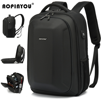 Vodootporan ruksak s tvrdom kućištem za prijenosno računalo za poslovna putovanja, EVA materijal, kompatibilan s 15-inčnim laptopom, kapacitet 20–35 L, ergonomski stražnji panel