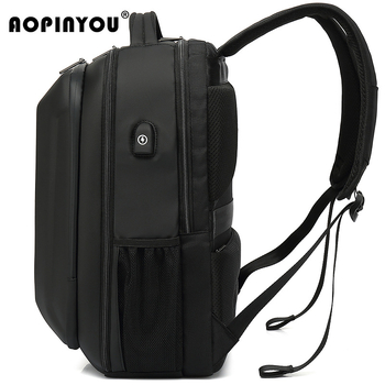 Vodootporan ruksak s tvrdom kućištem za prijenosno računalo za poslovna putovanja, EVA materijal, kompatibilan s 15-inčnim laptopom, kapacitet 20–35 L, ergonomski stražnji panel