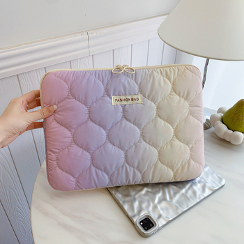 Puzdro na notebook a tablet – ultraľahké, nylon, kvetinový vzor, plyšová podšívka, unisex (ultraľahké; nylon; kvetinový vzor; plyšová podšívka; unisex)