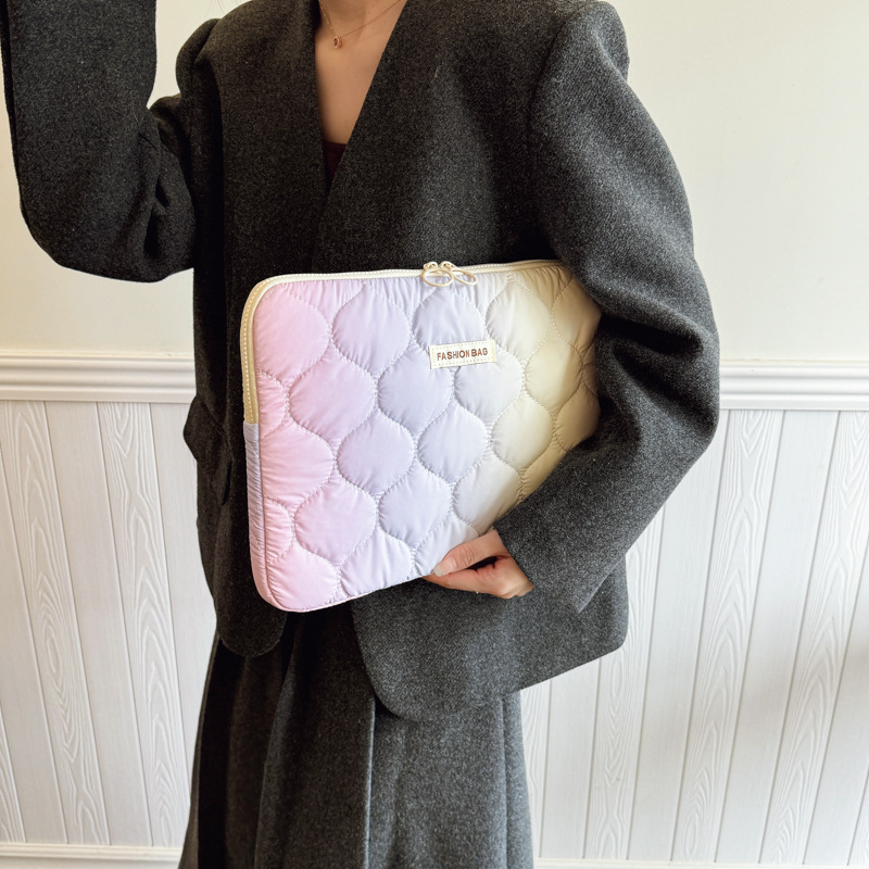 Puzdro na notebook a tablet – ultraľahké, nylon, kvetinový vzor, plyšová podšívka, unisex (ultraľahké; nylon; kvetinový vzor; plyšová podšívka; unisex)