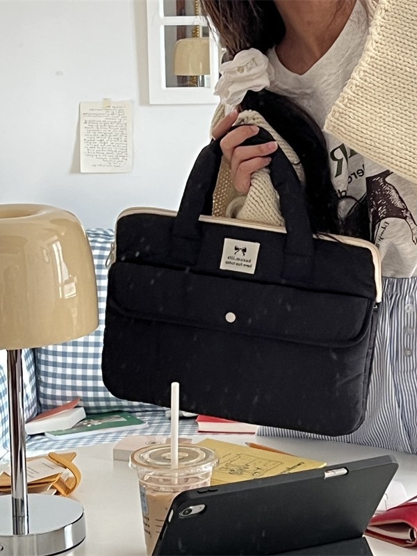 Geantă de umăr pentru tabletă și laptop, design anti-furt, material nylon, căptușeală din nylon, compatibilă cu laptop de 13 inch