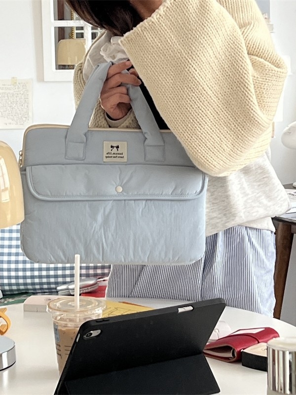 Geantă de umăr pentru tabletă și laptop, design anti-furt, material nylon, căptușeală din nylon, compatibilă cu laptop de 13 inch