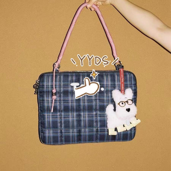 Geantă de laptop pe umăr cu capacitate mare, ultra-ușoară, material Oxford, lansare primăvara 2025, unisex, model animal, căptușeală poliester