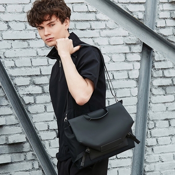 ORSON Minimalistička vodootporna torba za prijenosno računalo, crossbody, velika kapaciteta, za 16-inčni laptop, za studente