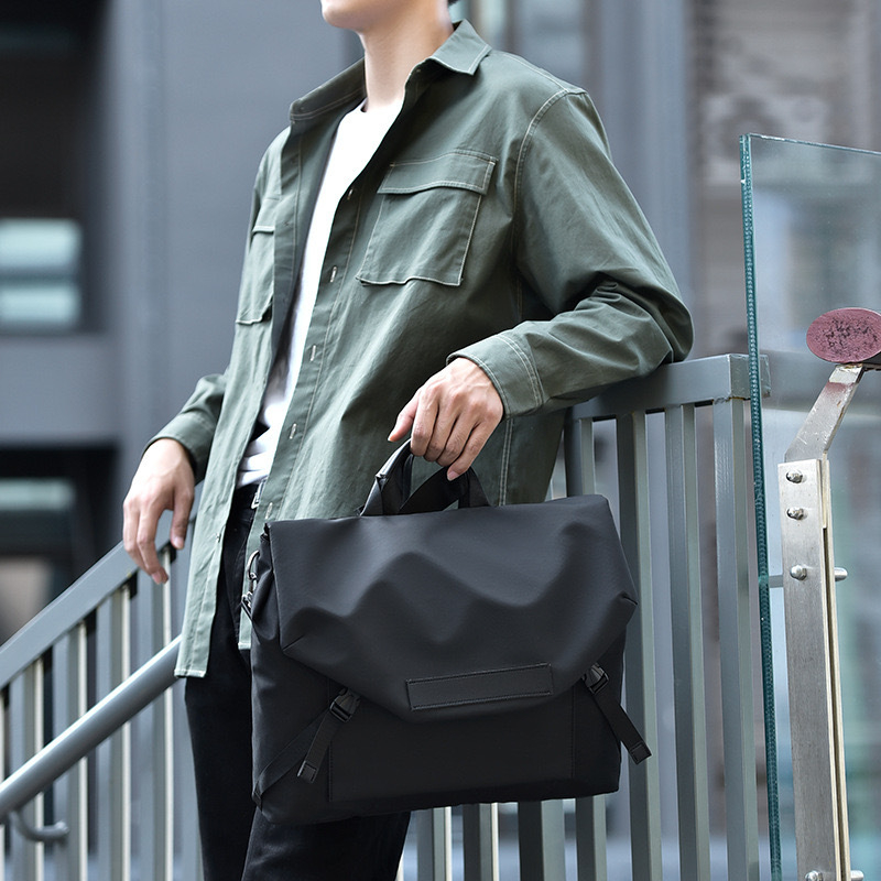 ORSON Minimalistička vodootporna torba za prijenosno računalo, crossbody, velika kapaciteta, za 16-inčni laptop, za studente