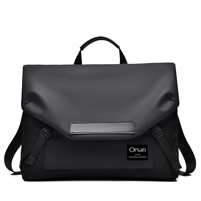 ORSON Minimalistička vodootporna torba za prijenosno računalo, crossbody, velika kapaciteta, za 16-inčni laptop, za studente