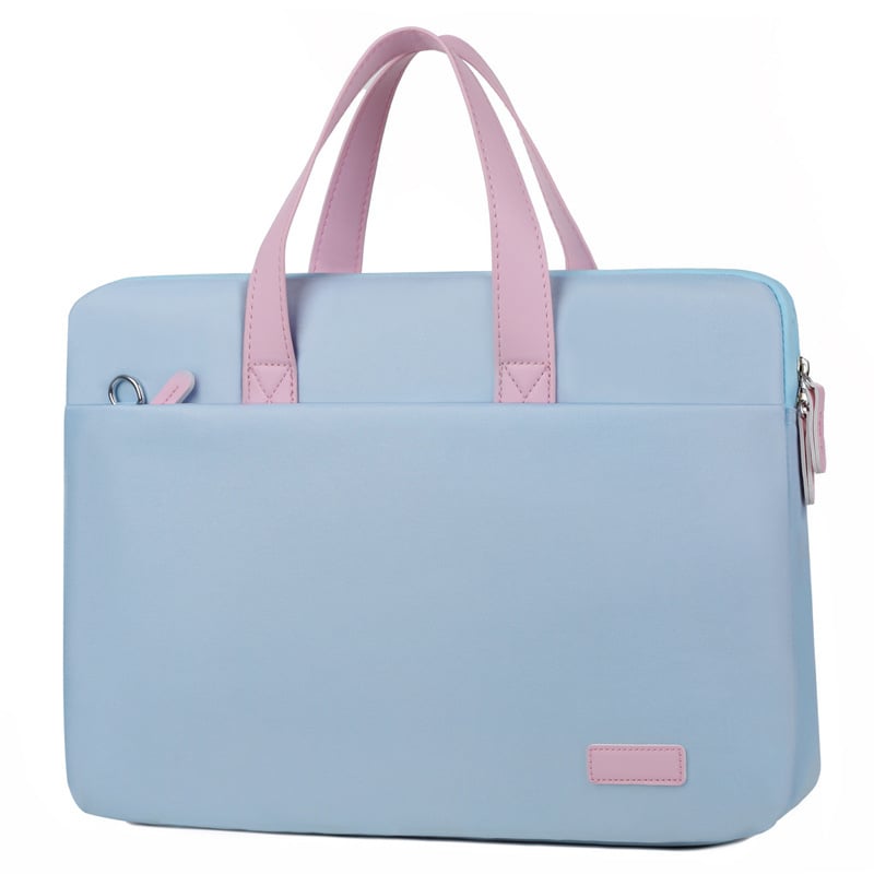 Geantă de umăr pentru documente și laptop, impermeabilă, ultraușoară, rezistentă la șocuri, material poliester, vară 2023.